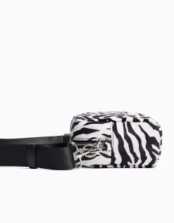 FEMME BERSHKA Tout voir*Sac besace imprimé zèbre