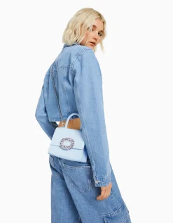 FEMME BERSHKA Tout voir*Sac bijou anse chaîne gravé imprimé animal