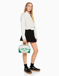 FEMME BERSHKA Tout voir*Sac bowling rétro