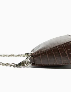 FEMME BERSHKA Tout voir*Sac chaîne imitation croco
