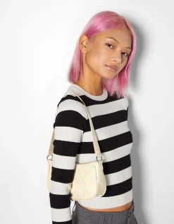 FEMME BERSHKA Similicuir*Sac porté épaule similicuir
