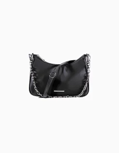 FEMME BERSHKA Similicuir*Sac satiné chaîne