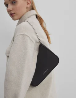 FEMME BERSHKA Similicuir*Sac satiné chaîne