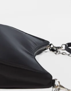 FEMME BERSHKA Similicuir*Sac satiné chaîne