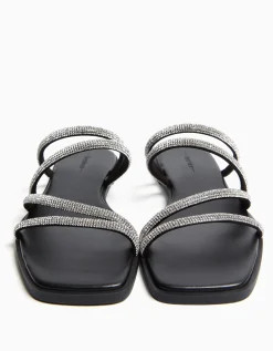 FEMME BERSHKA New*Sandales plate brillantes