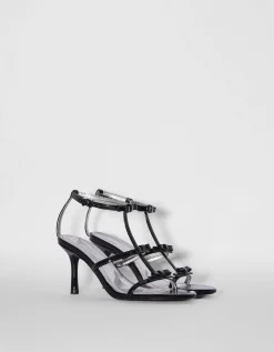 FEMME BERSHKA Party Fits*Sandales talon nœuds