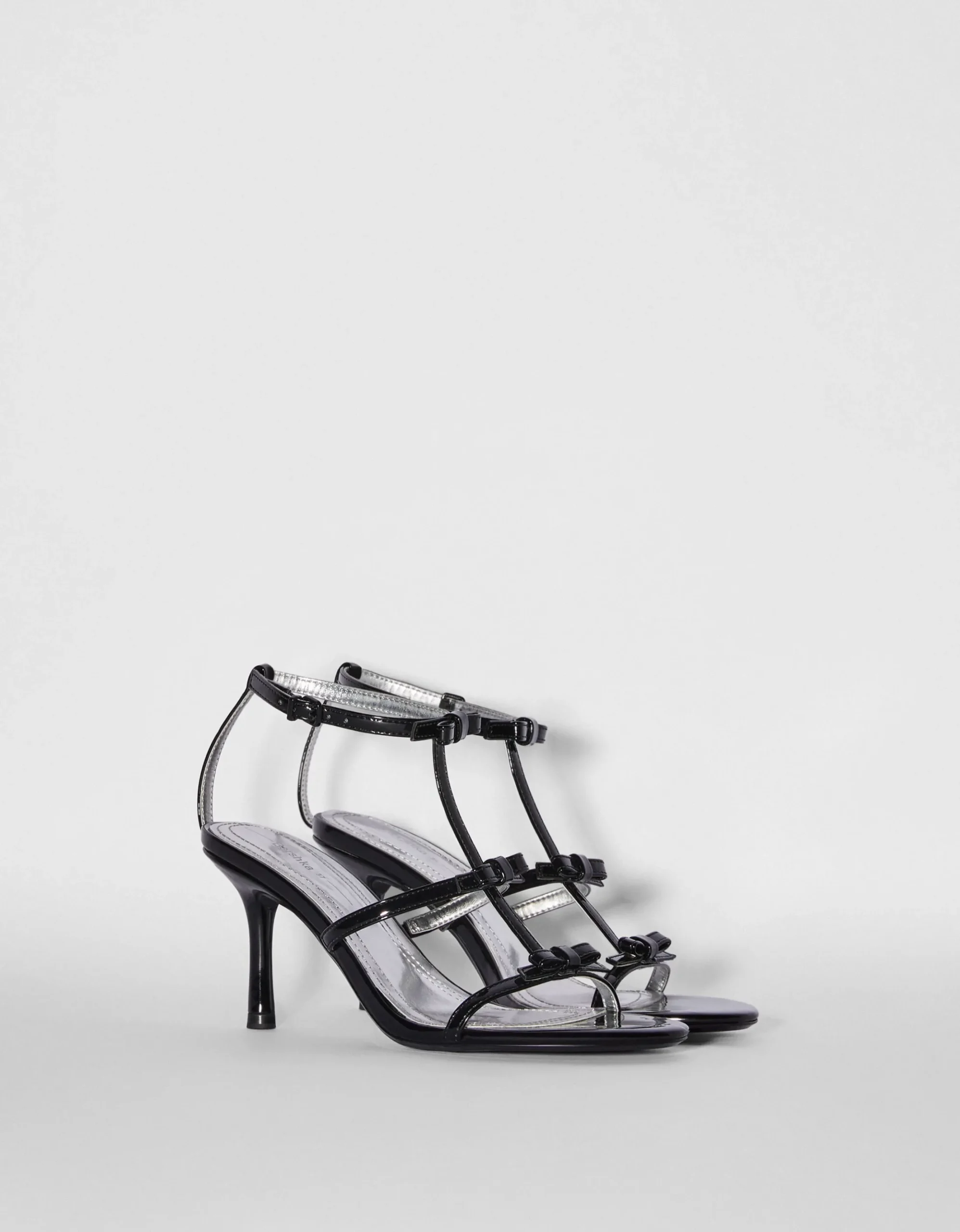 FEMME BERSHKA Party Fits*Sandales talon nœuds