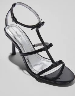 FEMME BERSHKA Party Fits*Sandales talon nœuds