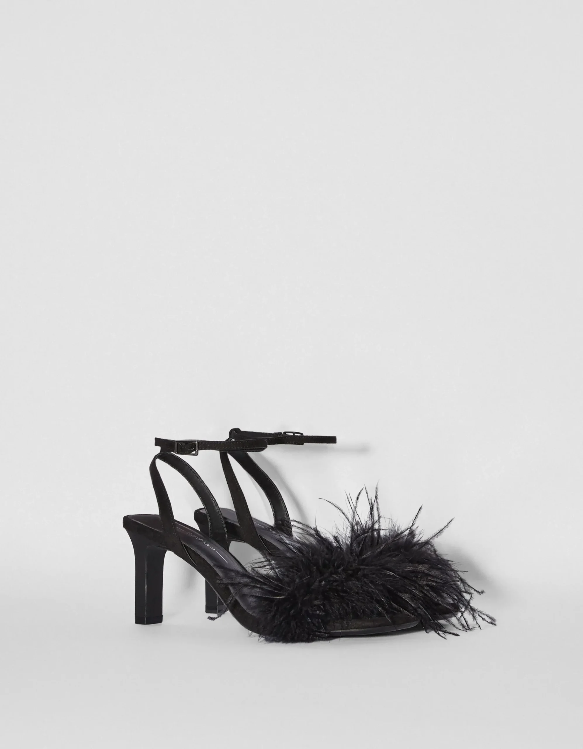 FEMME BERSHKA Party*Sandales talon plumes