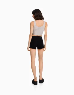 FEMME BERSHKA Shorts et bermudas*Short denim retroussé
