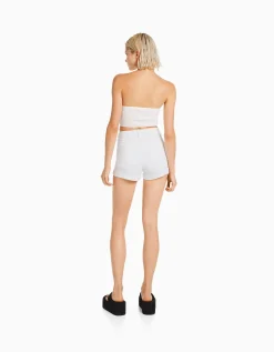 FEMME BERSHKA Shorts et bermudas*Short denim retroussé
