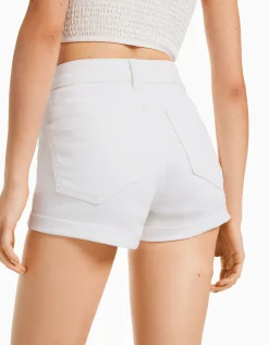 FEMME BERSHKA Shorts et bermudas*Short denim retroussé