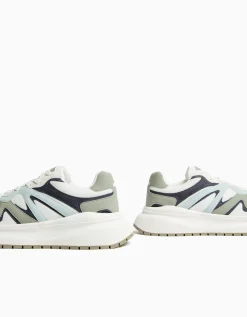 HOMME BERSHKA New*Sneakers semelle épaisse avec mesh homme