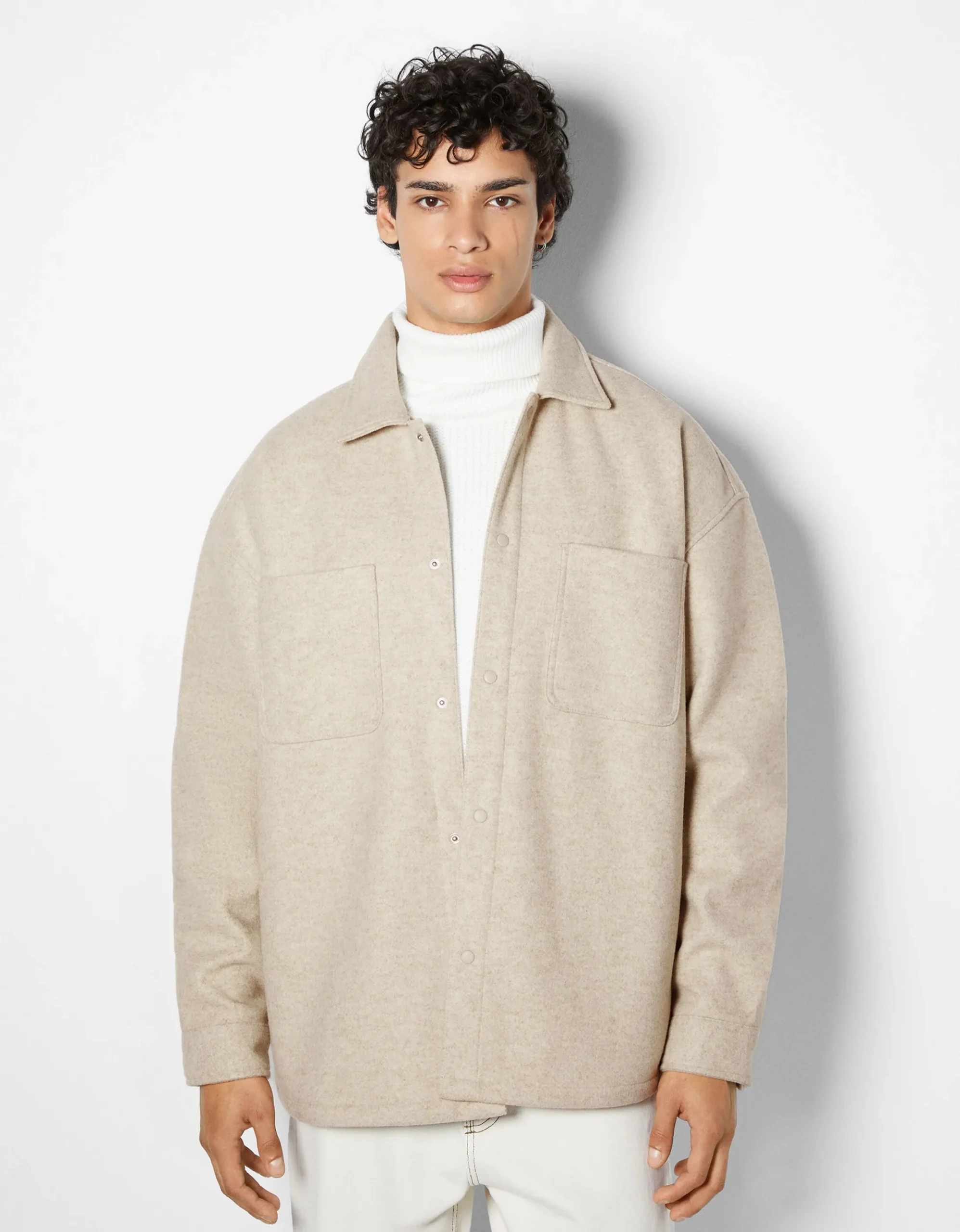 HOMME BERSHKA Blousons et manteaux*Surchemise basique