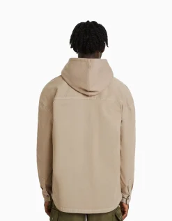HOMME BERSHKA Tee-shirts et Chemises*Surchemise coton fil contraste