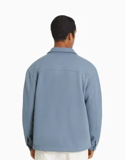 HOMME BERSHKA Blousons et manteaux*Surchemise imitation daim