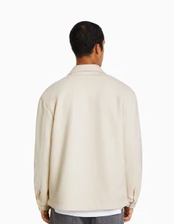 HOMME BERSHKA Vêtements*Surchemise imitation daim