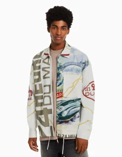 HOMME BERSHKA Blousons et manteaux*Surchemise manches longues 24h LE MANS