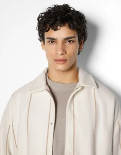HOMME BERSHKA Surchemises*Surchemise rayée