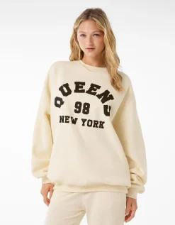 FEMME BERSHKA Pulls*Sweat ample imprimé