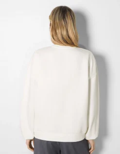 FEMME BERSHKA Sweats*Sweat ample imprimé