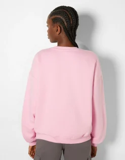 FEMME BERSHKA Pulls*Sweat ample imprimé