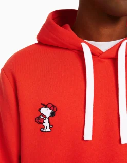 HOMME BERSHKA Vêtements*Sweat capuche brodé Snoopy
