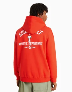 HOMME BERSHKA Vêtements*Sweat capuche brodé Snoopy