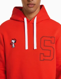 HOMME BERSHKA Vêtements*Sweat capuche brodé Snoopy
