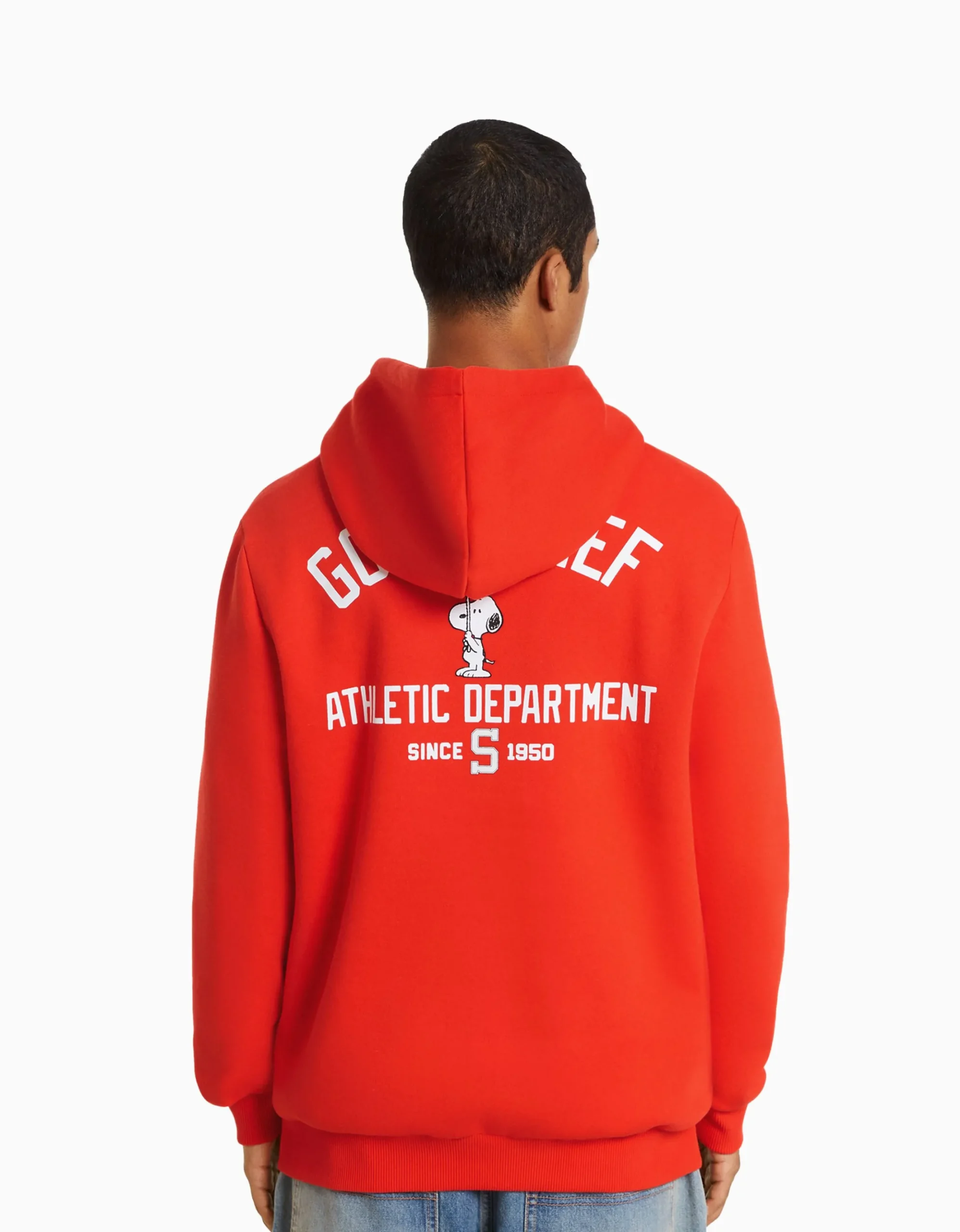 HOMME BERSHKA Vêtements*Sweat capuche brodé Snoopy