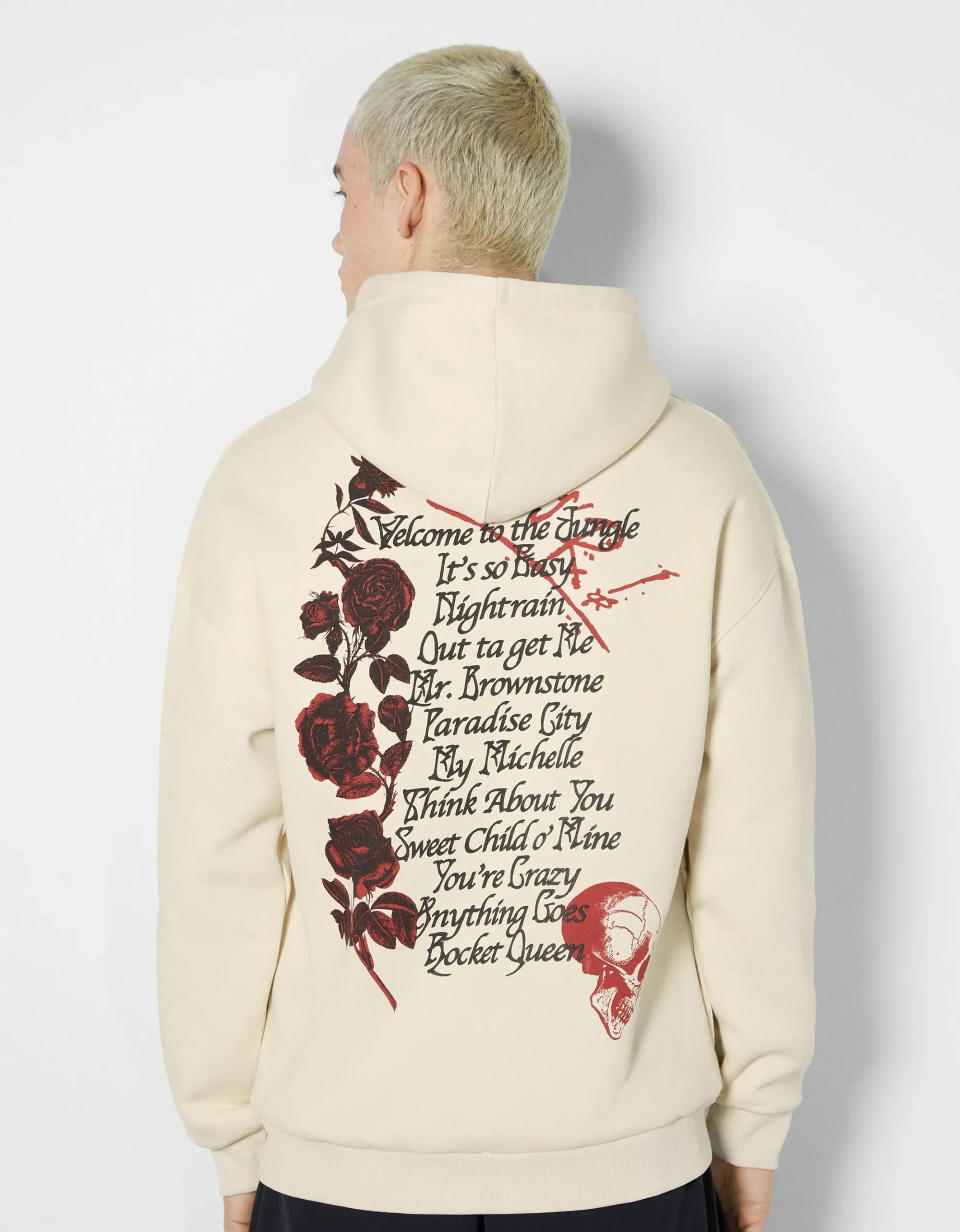HOMME BERSHKA Sweats*Sweat capuche Guns N’ Roses