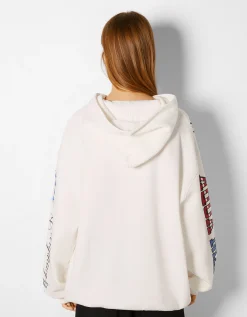 FEMME BERSHKA Sweats*Sweat capuche imprimé