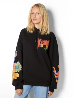 FEMME BERSHKA Sweats*Sweat capuche imprimé