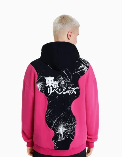 HOMME BERSHKA Collaborations®*Sweat capuche imprimé TOKYO REVENGERS