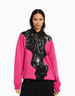 FEMME BERSHKA Vêtements*Sweat capuche imprimé TOKYO REVENGERS