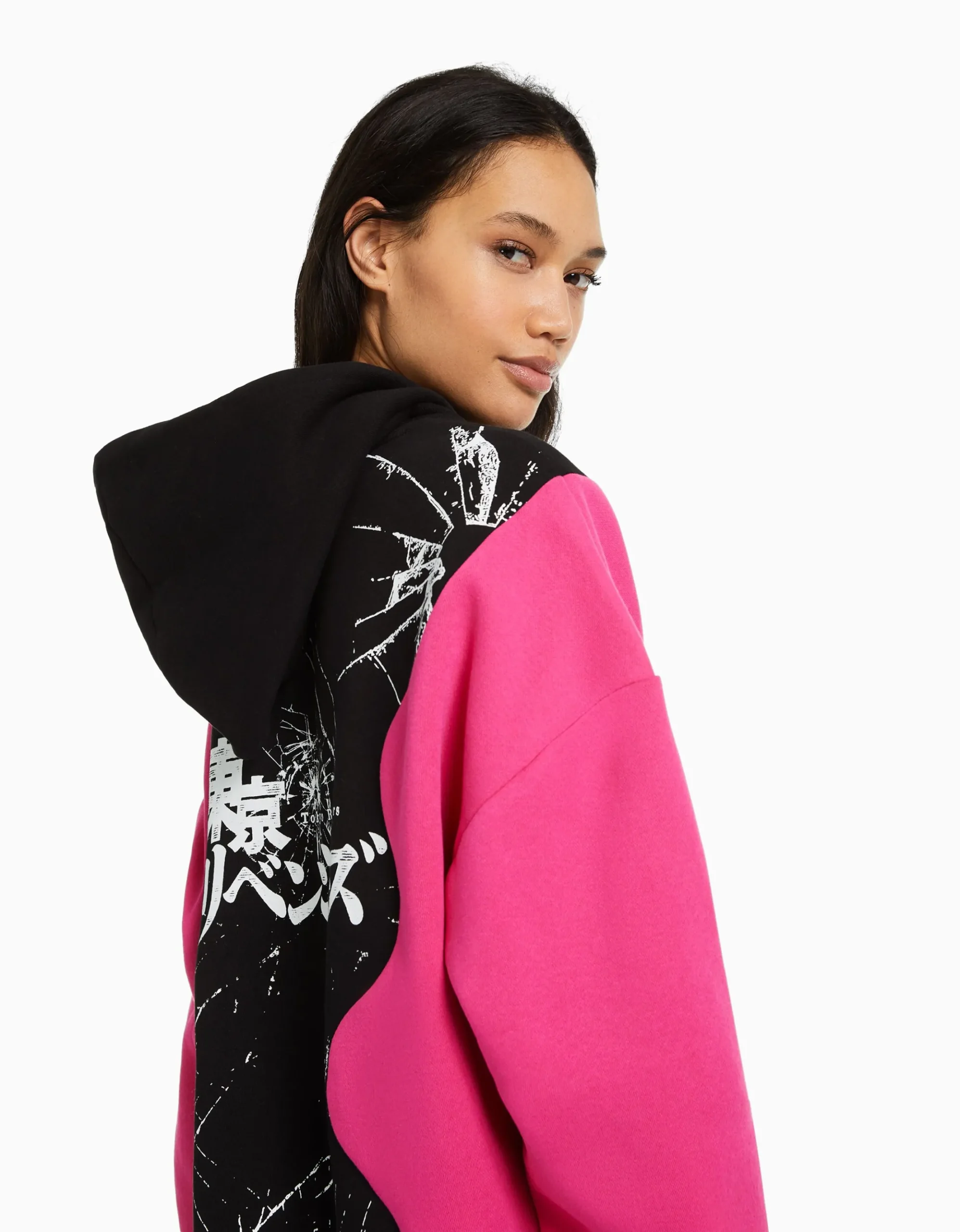 FEMME BERSHKA Vêtements*Sweat capuche imprimé TOKYO REVENGERS