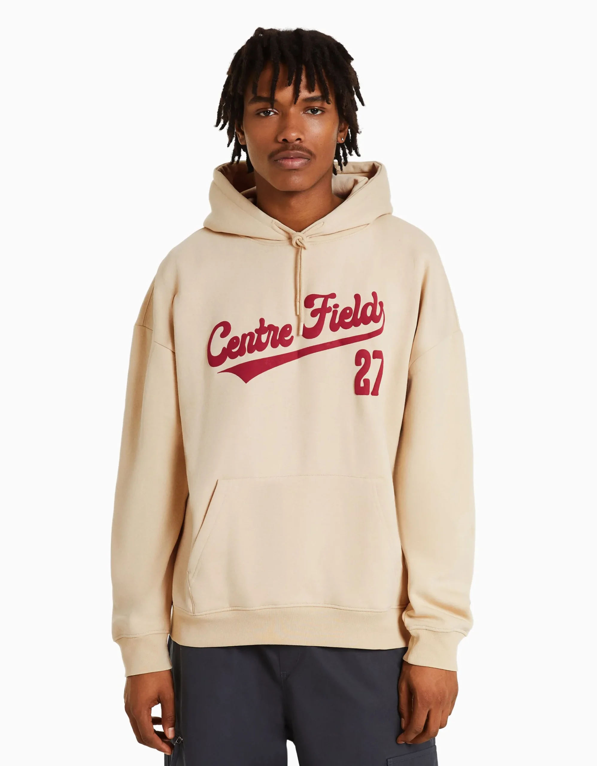 HOMME BERSHKA Vêtements*Sweat capuche varsity