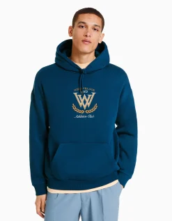 HOMME BERSHKA Vêtements*Sweat capuche varsity