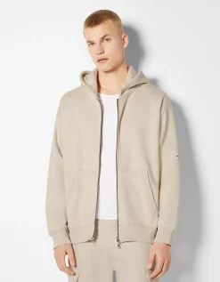 HOMME BERSHKA Vêtements*Sweat capuche zippé