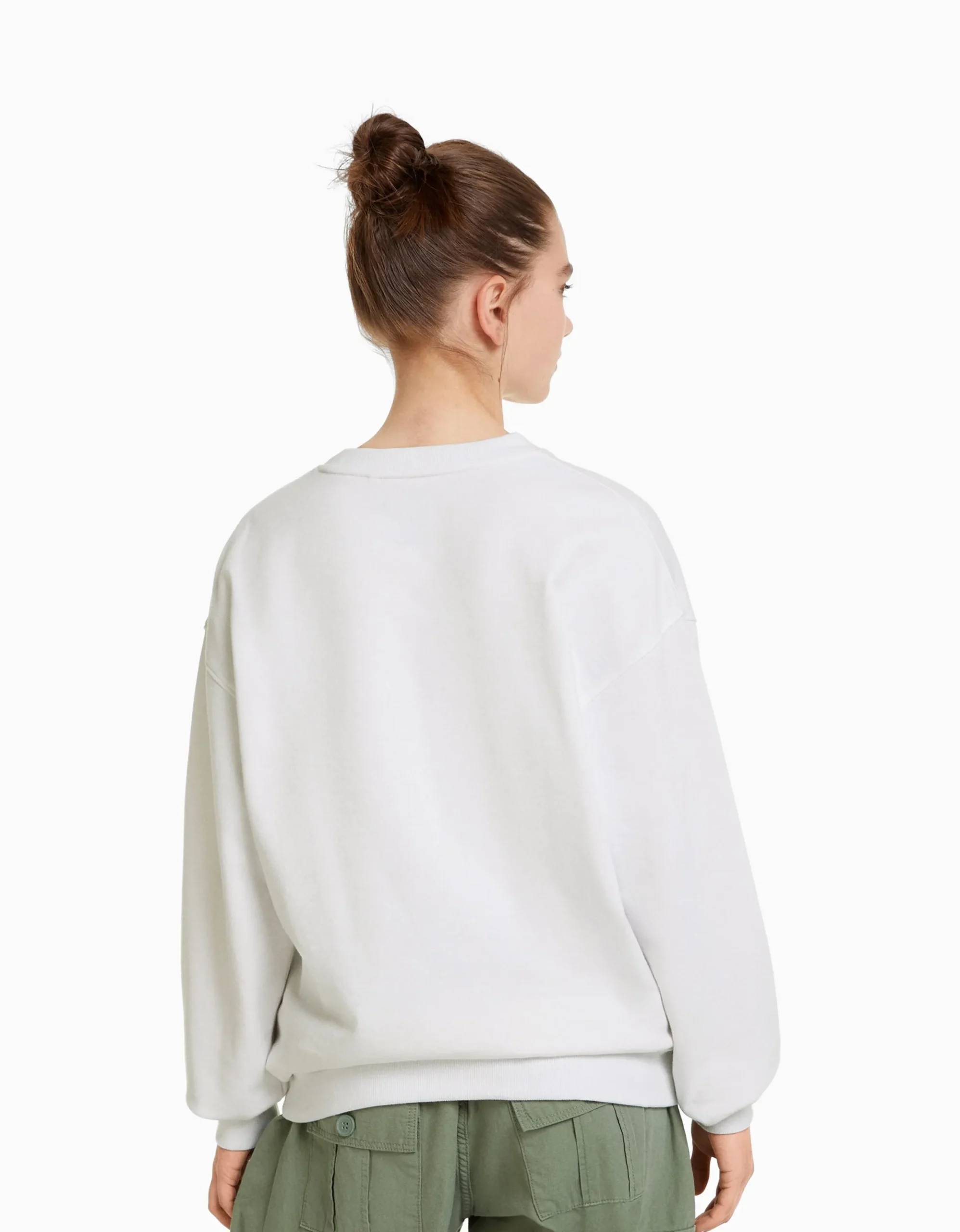 FEMME BERSHKA Personnalisables*Sweat col rond