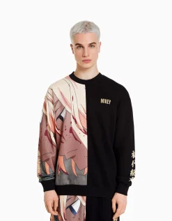 HOMME BERSHKA Tokyo Revengers*Sweat col rond imprimé TOKYO REVENGERS