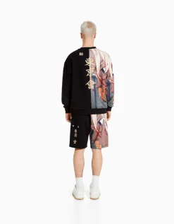 HOMME BERSHKA Tokyo Revengers*Sweat col rond imprimé TOKYO REVENGERS