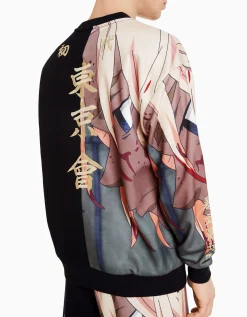 HOMME BERSHKA Tokyo Revengers*Sweat col rond imprimé TOKYO REVENGERS