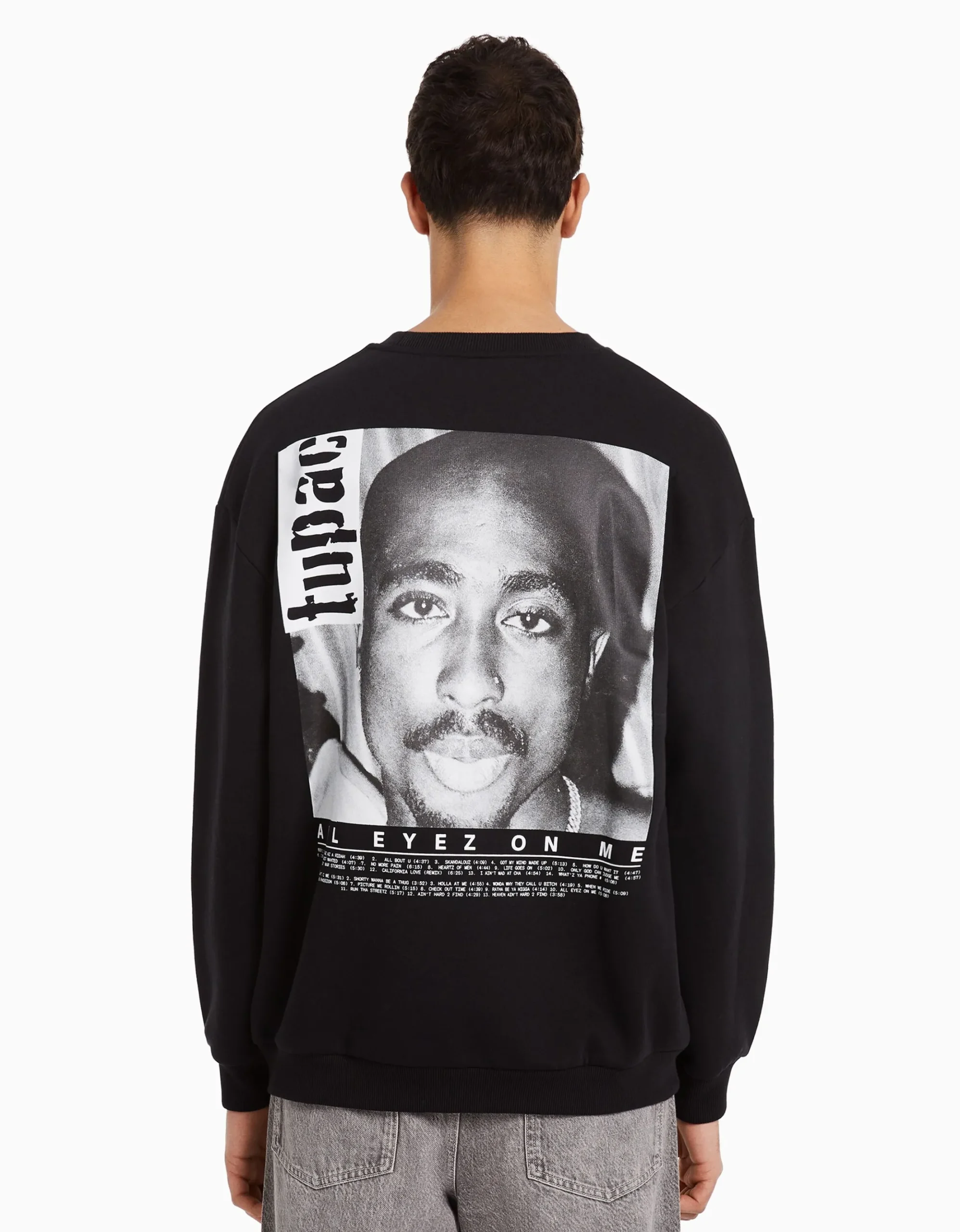 HOMME BERSHKA Vêtements*Sweat col rond Tupac