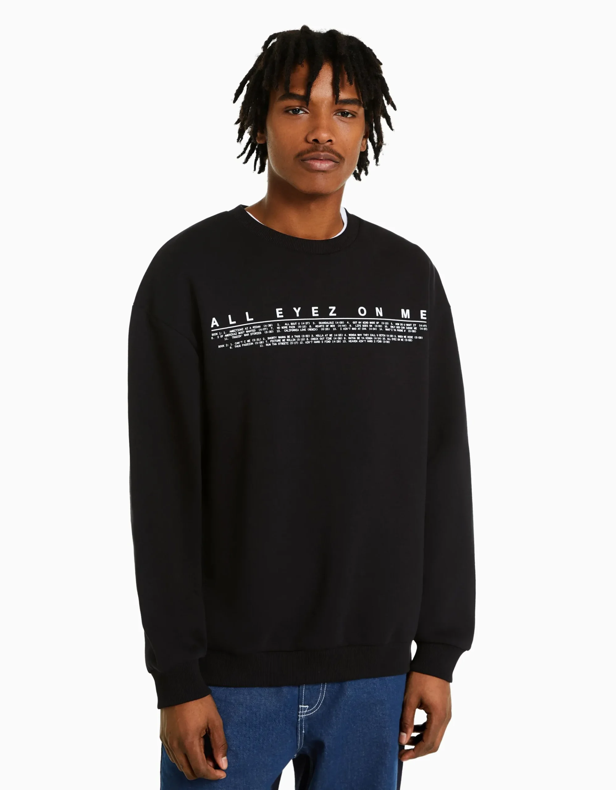 HOMME BERSHKA Vêtements*Sweat col rond Tupac
