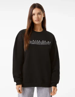 FEMME BERSHKA Sweats*Sweat col rond Tupac