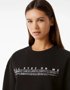 FEMME BERSHKA Sweats*Sweat col rond Tupac