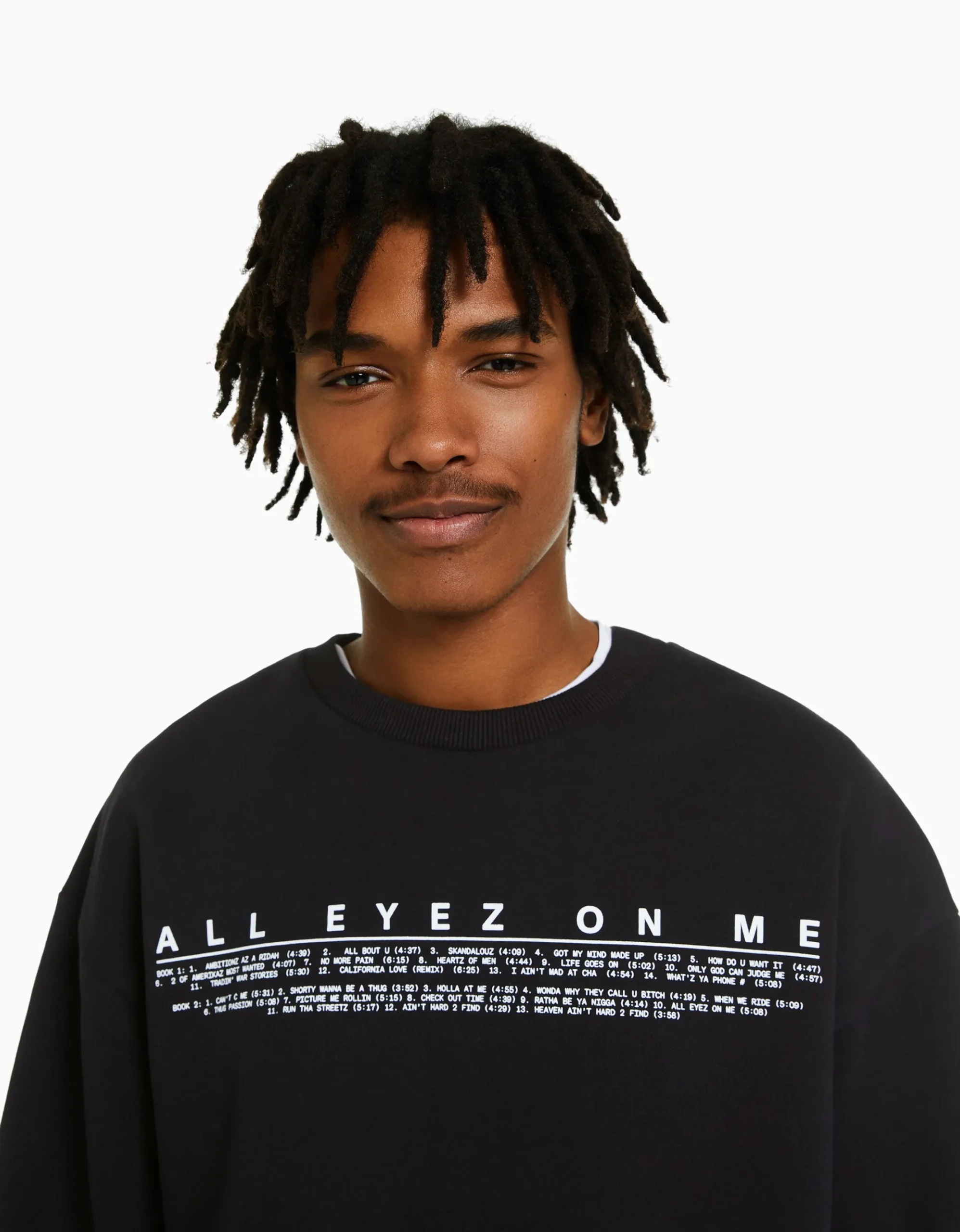 HOMME BERSHKA Vêtements*Sweat col rond Tupac