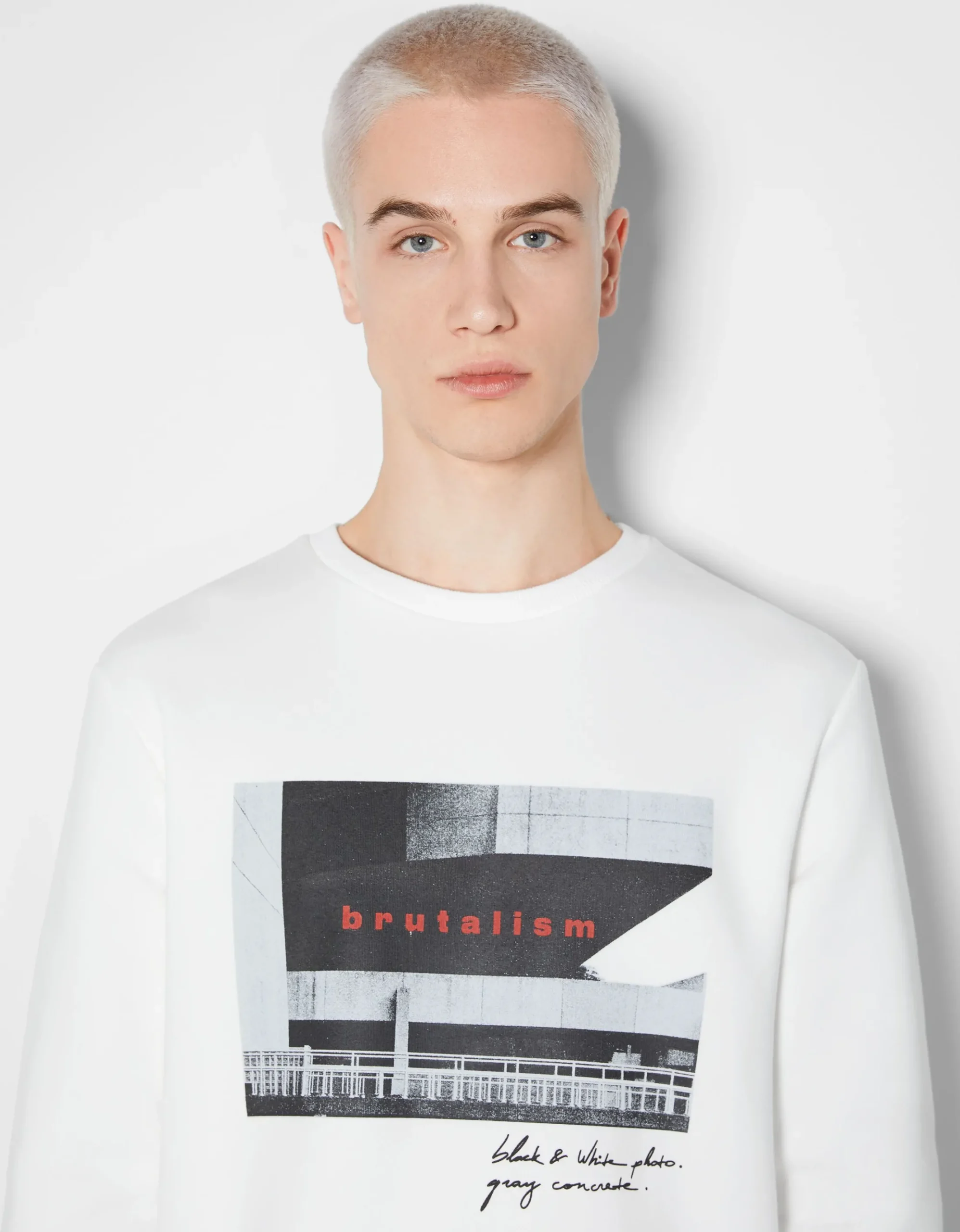 HOMME BERSHKA Sweats*Sweat easy fit imprimé photo