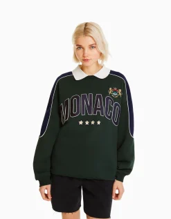 FEMME BERSHKA Vêtements*Sweat imprimé